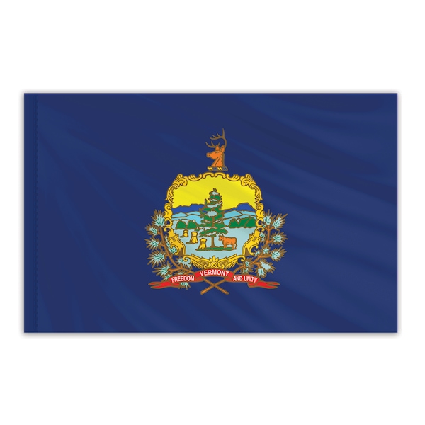 Vermont Indoor Nylon Flag 3'x5'